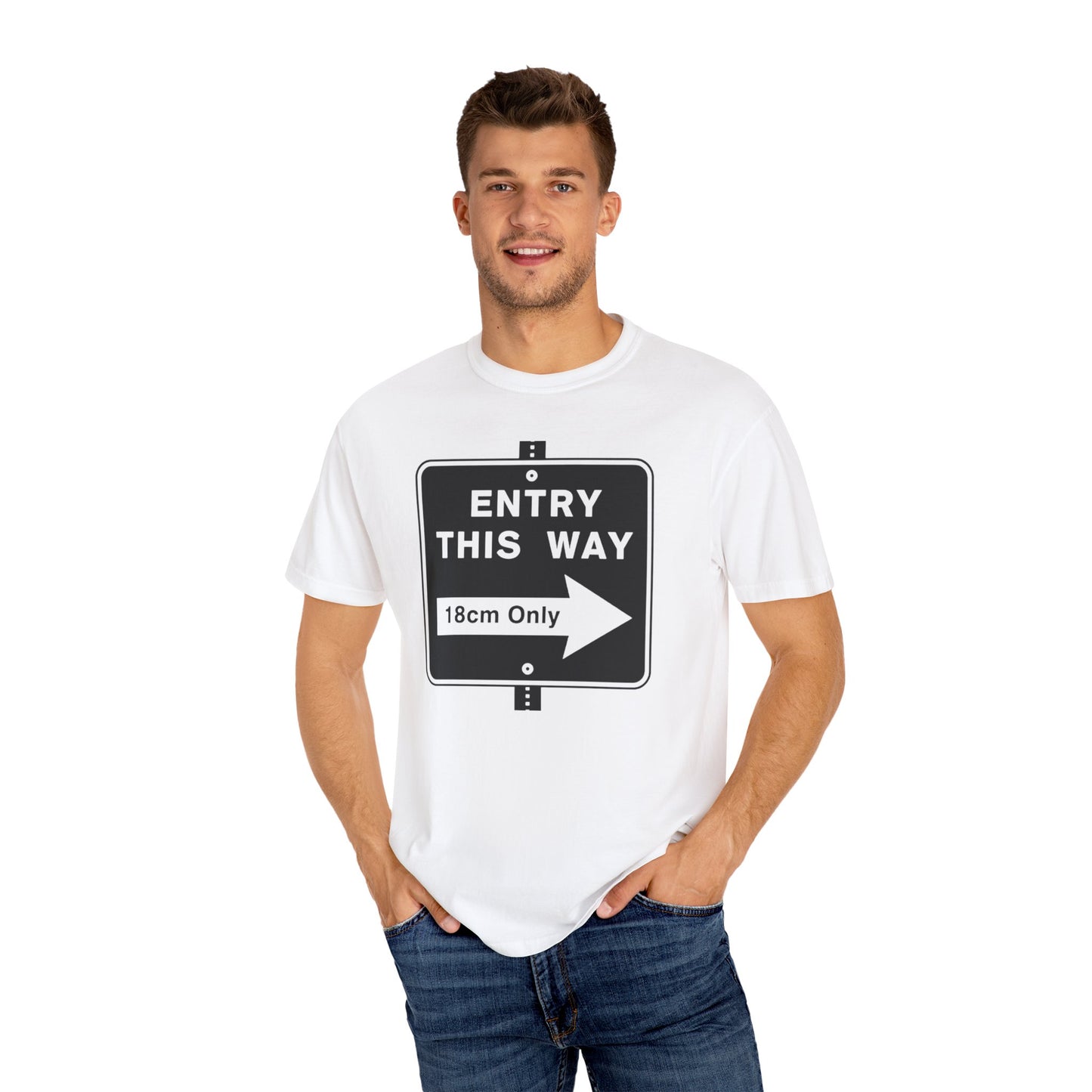 Entry™ Tee | LGBTQ+ Pridewear | Soft-Touch CottonGarment-Dyed T-shirt - Grindr Slang Entry
