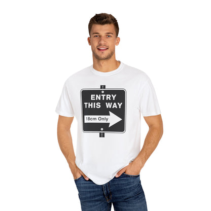 Entry™ Tee | LGBTQ+ Pridewear | Soft-Touch CottonGarment-Dyed T-shirt - Grindr Slang Entry
