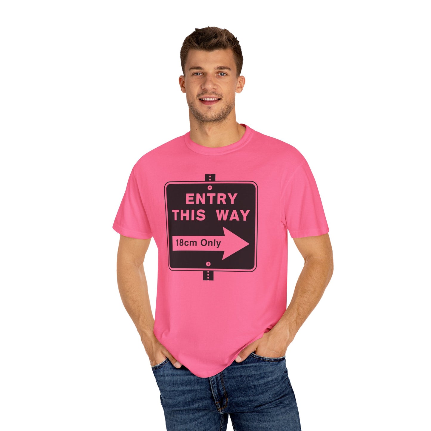 Entry™ Tee | LGBTQ+ Pridewear | Soft-Touch CottonGarment-Dyed T-shirt - Grindr Slang Entry