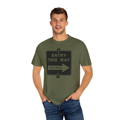 Entry™ Tee | LGBTQ+ Pridewear | Soft-Touch CottonGarment-Dyed T-shirt - Grindr Slang Entry