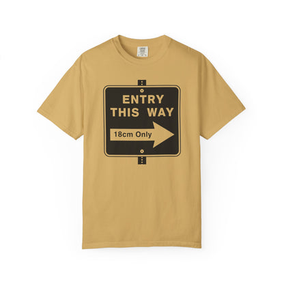 Entry™ Tee | LGBTQ+ Pridewear | Soft-Touch CottonGarment-Dyed T-shirt - Grindr Slang Entry