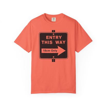Entry™ Tee | LGBTQ+ Pridewear | Soft-Touch CottonGarment-Dyed T-shirt - Grindr Slang Entry