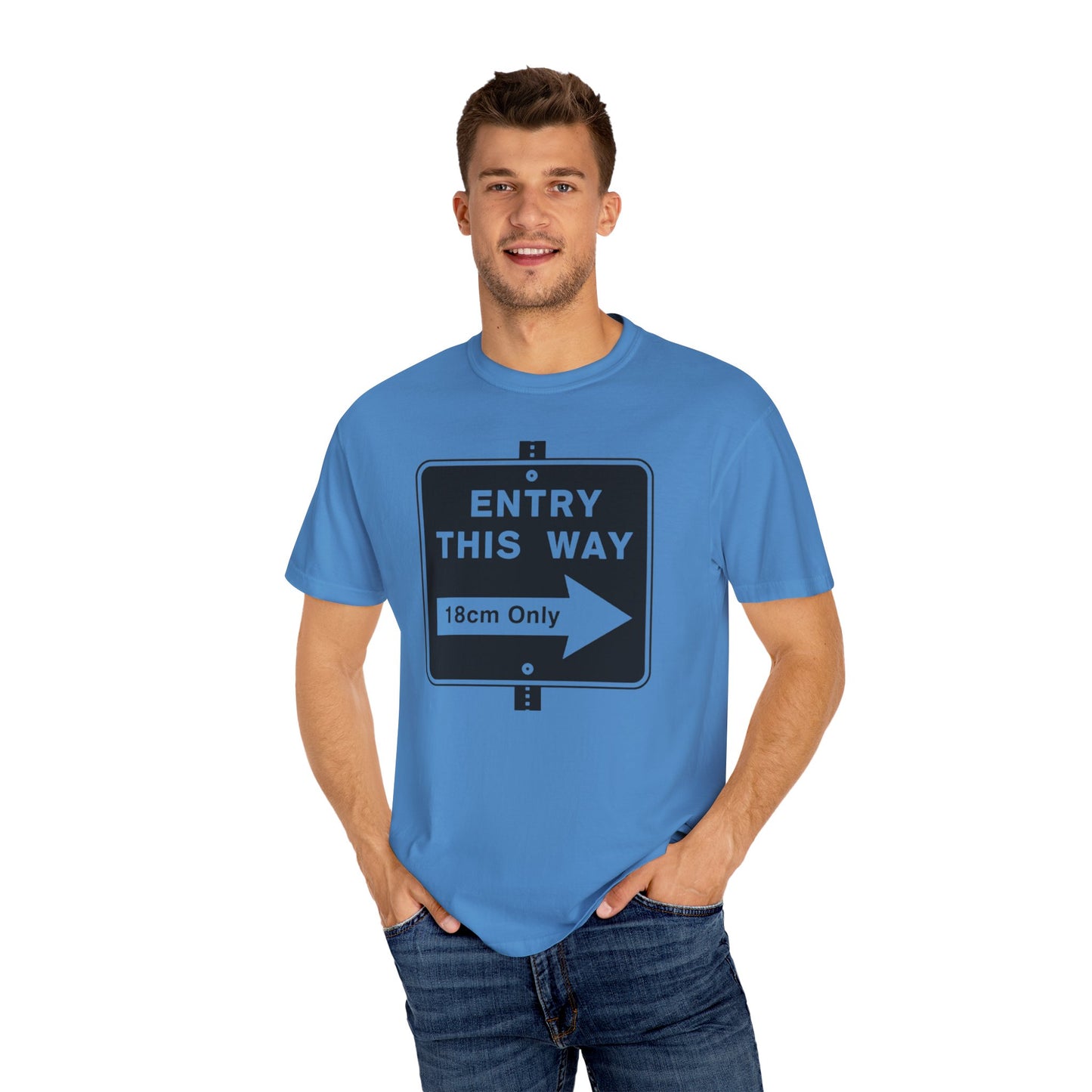 Entry™ Tee | LGBTQ+ Pridewear | Soft-Touch CottonGarment-Dyed T-shirt - Grindr Slang Entry