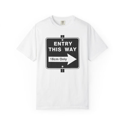 Entry™ Tee | LGBTQ+ Pridewear | Soft-Touch CottonGarment-Dyed T-shirt - Grindr Slang Entry
