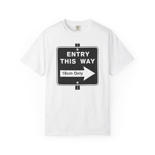 Entry™ Tee | LGBTQ+ Pridewear | Soft-Touch CottonGarment-Dyed T-shirt - Grindr Slang Entry