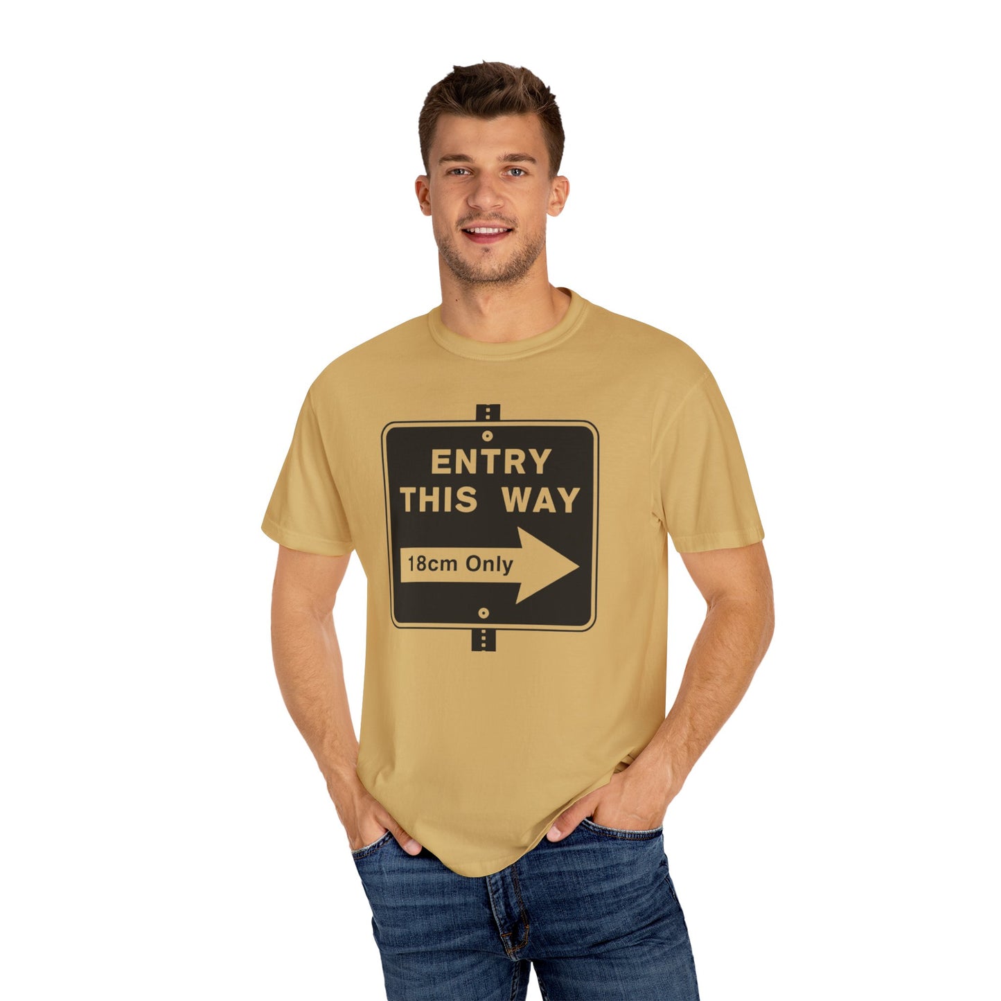 Entry™ Tee | LGBTQ+ Pridewear | Soft-Touch CottonGarment-Dyed T-shirt - Grindr Slang Entry