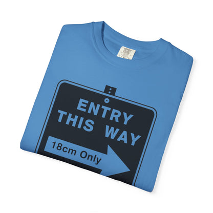 Entry™ Tee | LGBTQ+ Pridewear | Soft-Touch CottonGarment-Dyed T-shirt - Grindr Slang Entry